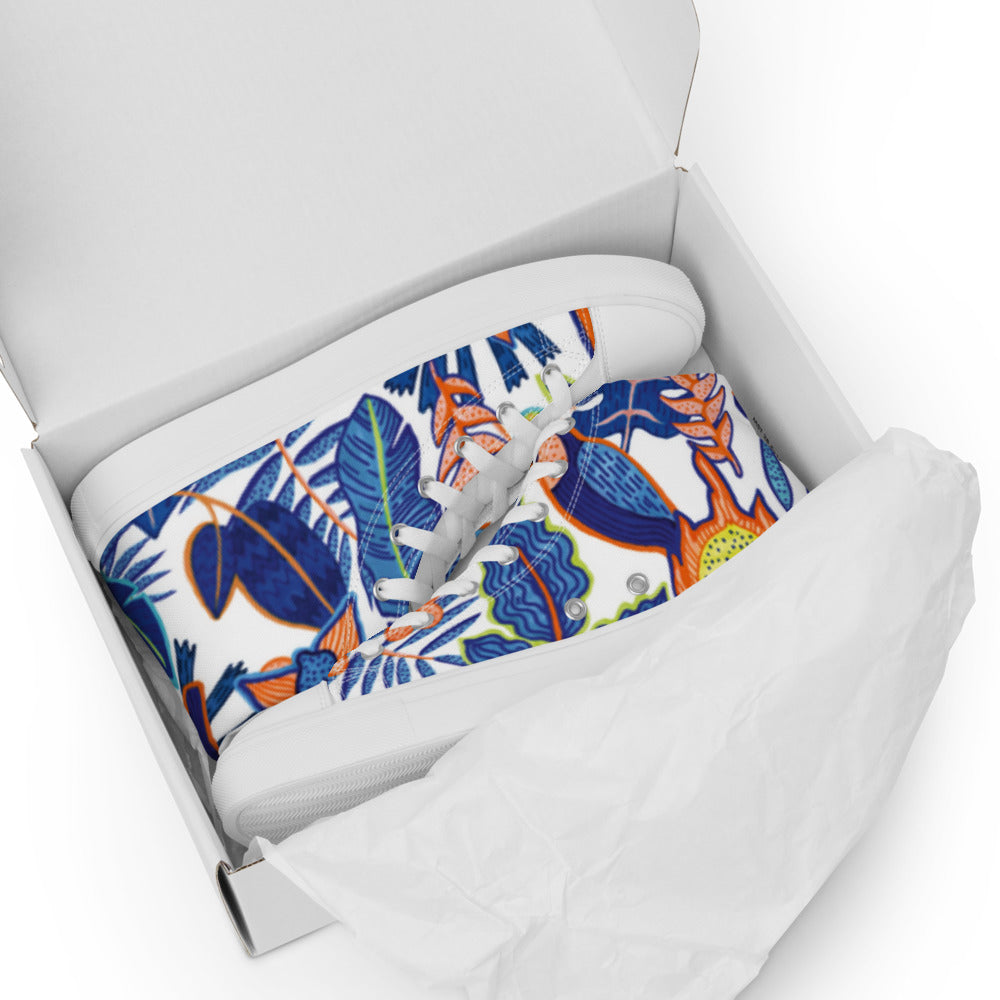 Women’s high top canvas shoes
