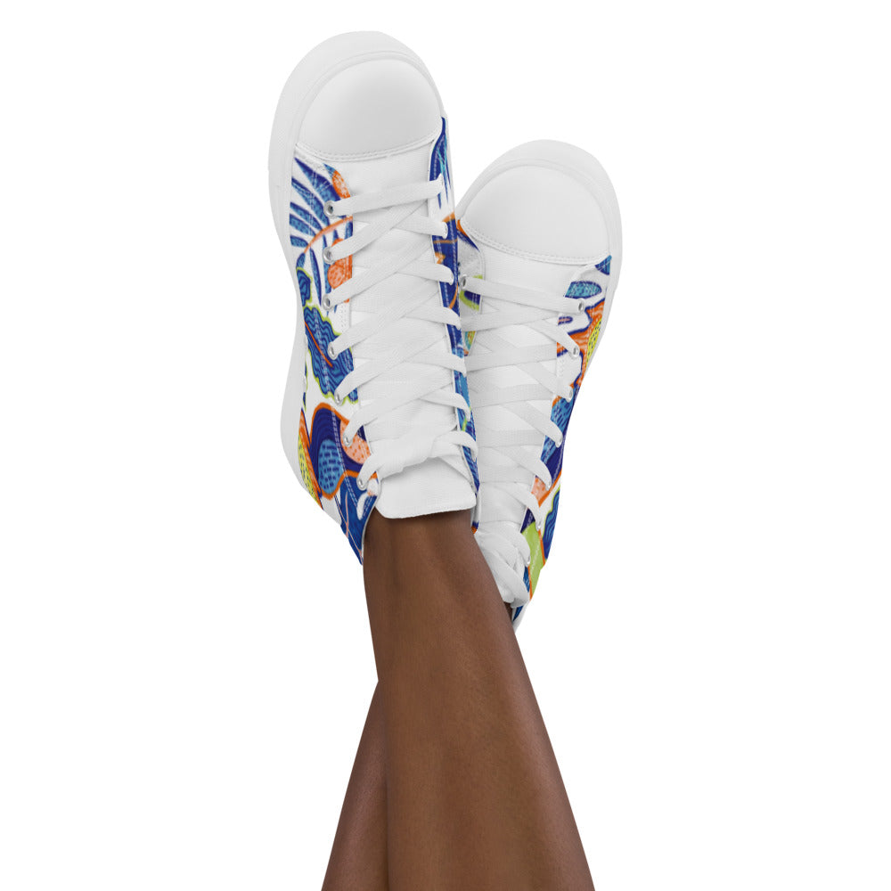Women’s high top canvas shoes
