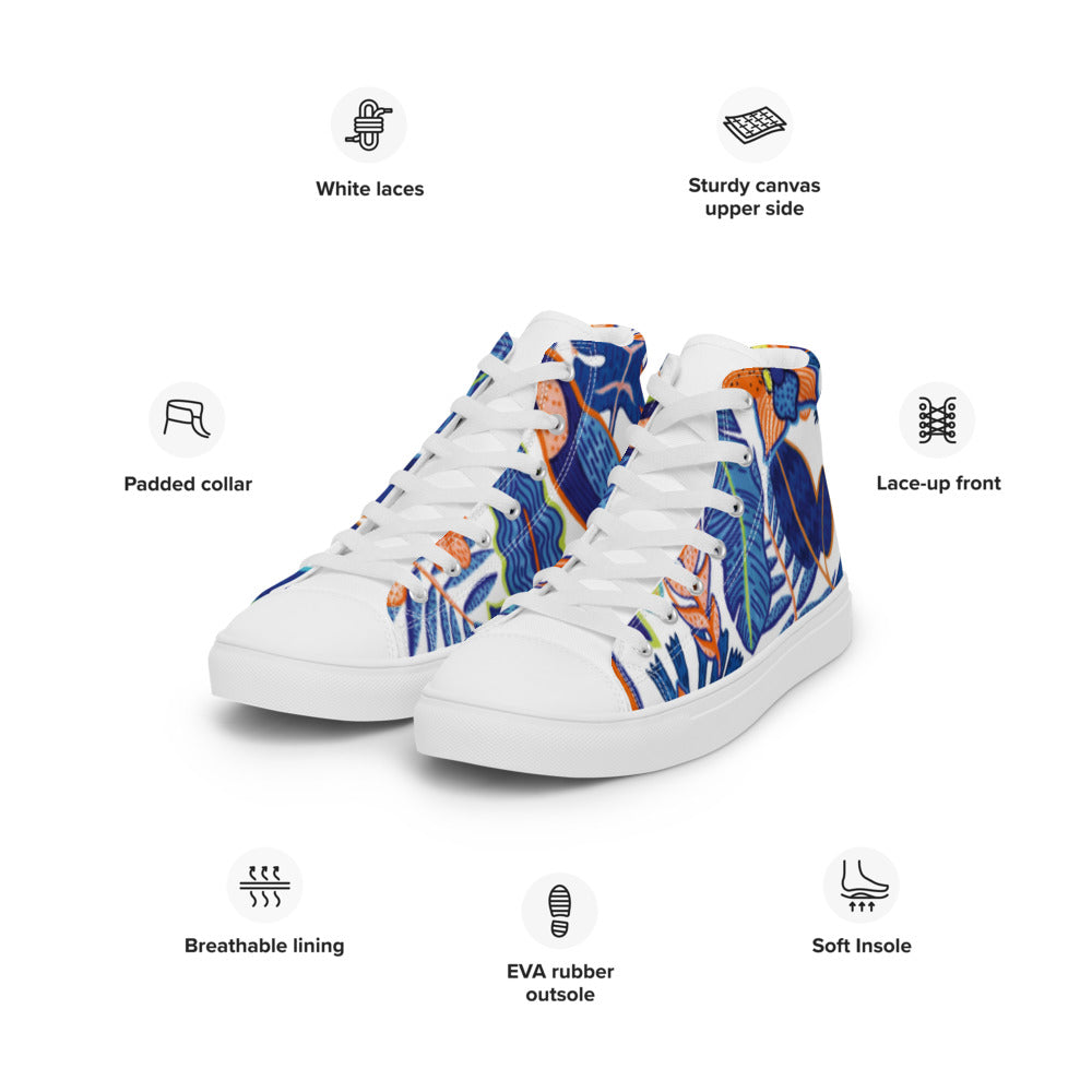 Women’s high top canvas shoes