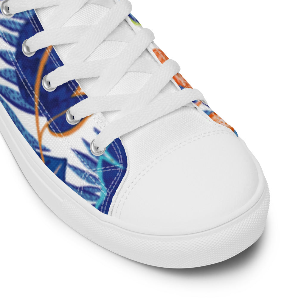 Women’s high top canvas shoes