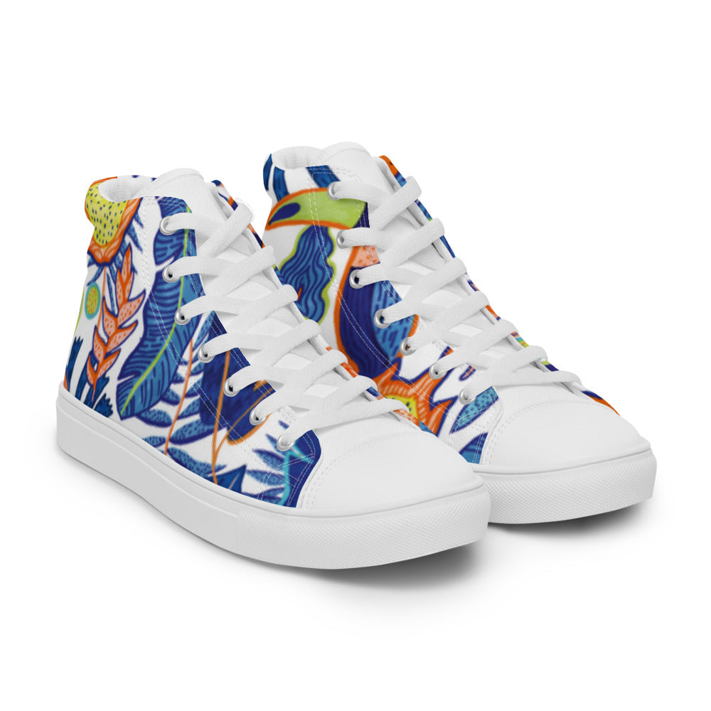 Women’s high top canvas shoes